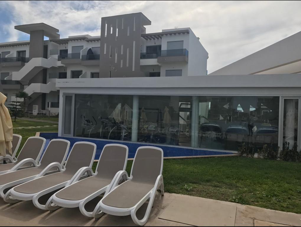 Blanca Beach Vue Laterale Sur Mer, Avec Wifi Apartamento Sidi Rahal  Exterior foto